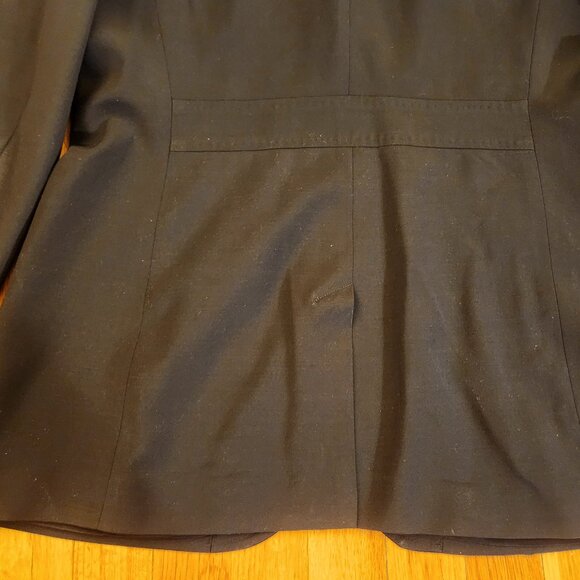 Navy Blue Talbots Boyfriend Two Button Blazer Women's Size 14L Great Condition - Picture 12 of 15